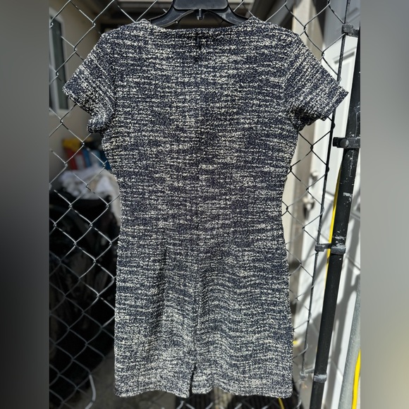 Banana Republic Navy & White Tweed Sheath Dress - Picture 2 of 5